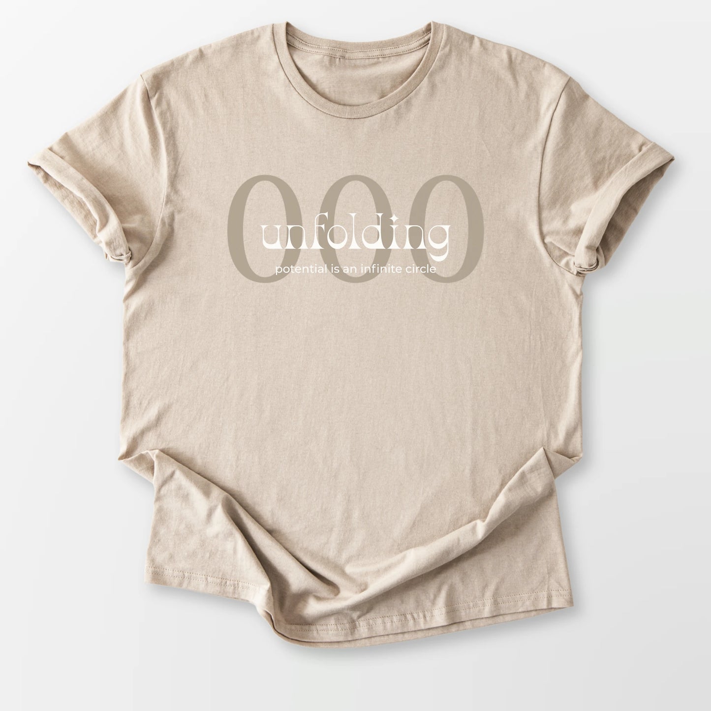 000 Angel Number Tee Sand T-Shirt