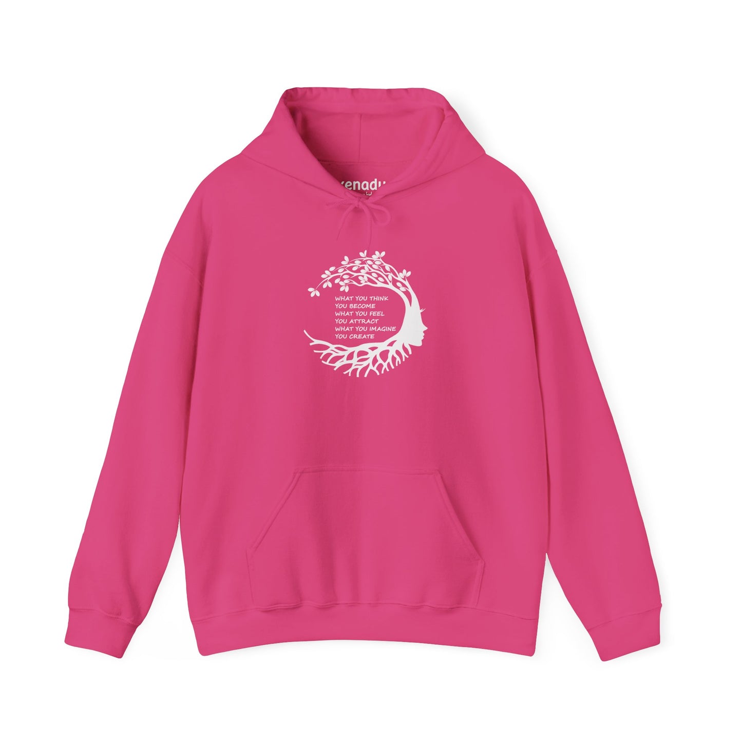 Become Attract Create Hoodie Heliconia