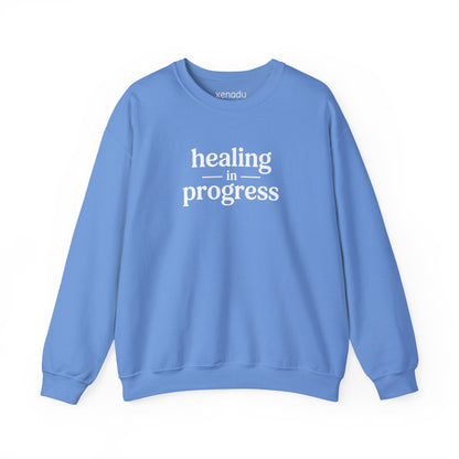 Healing in Progress Sweatshirt Carolina Blue Sweatshirt