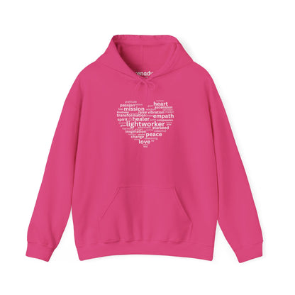 Heart of a Lightworker Hoodie Heliconia Hoodie