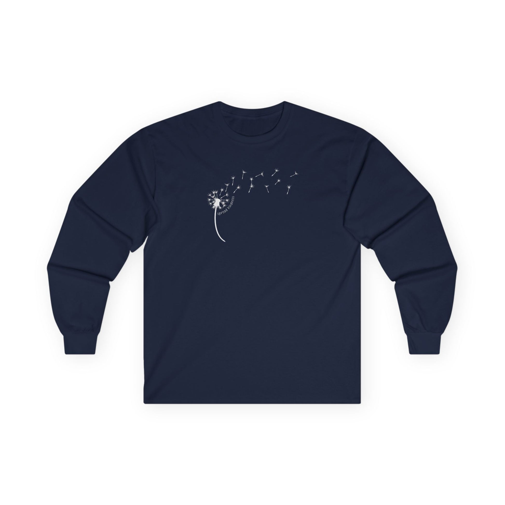 Kindness Dandelion Long Sleeve Tee Navy Long-sleeve