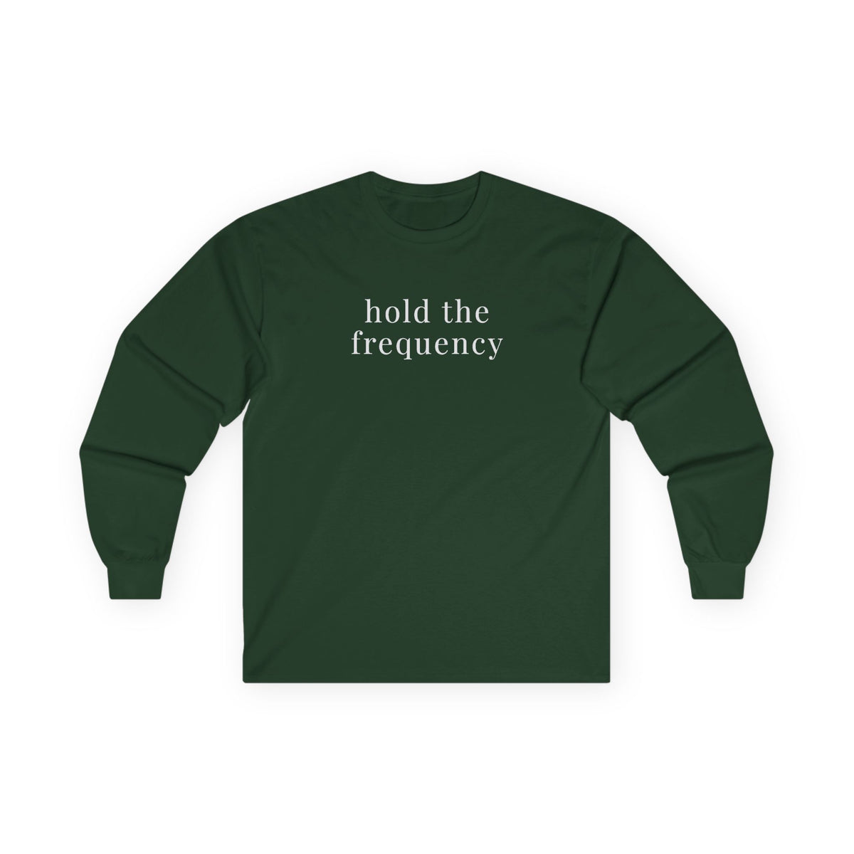 Hold Frequency Long Sleeve Tee Forest Green