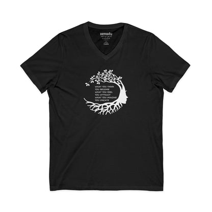 Become Attract Create V-Neck Tee
