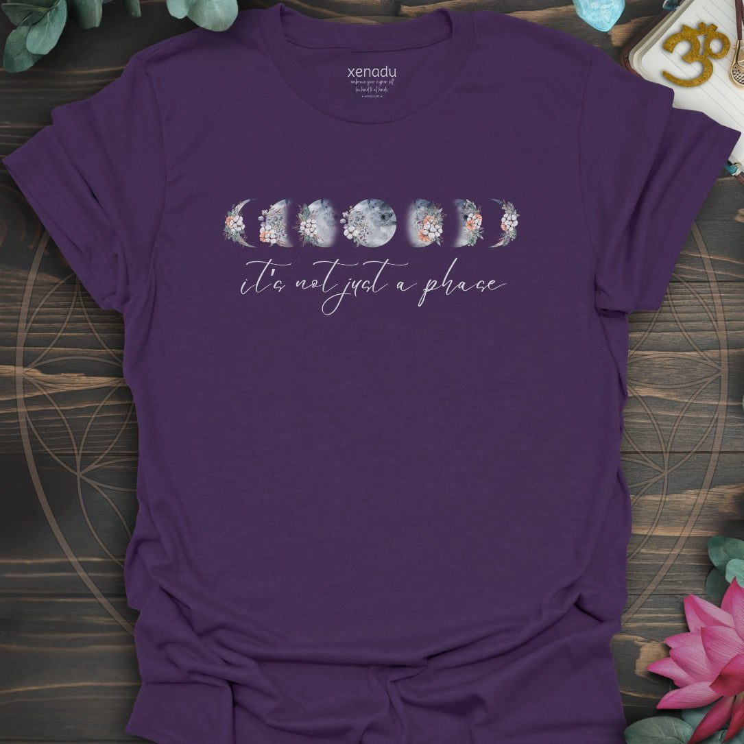 Not Just a Phase Tee Purple T-Shirt