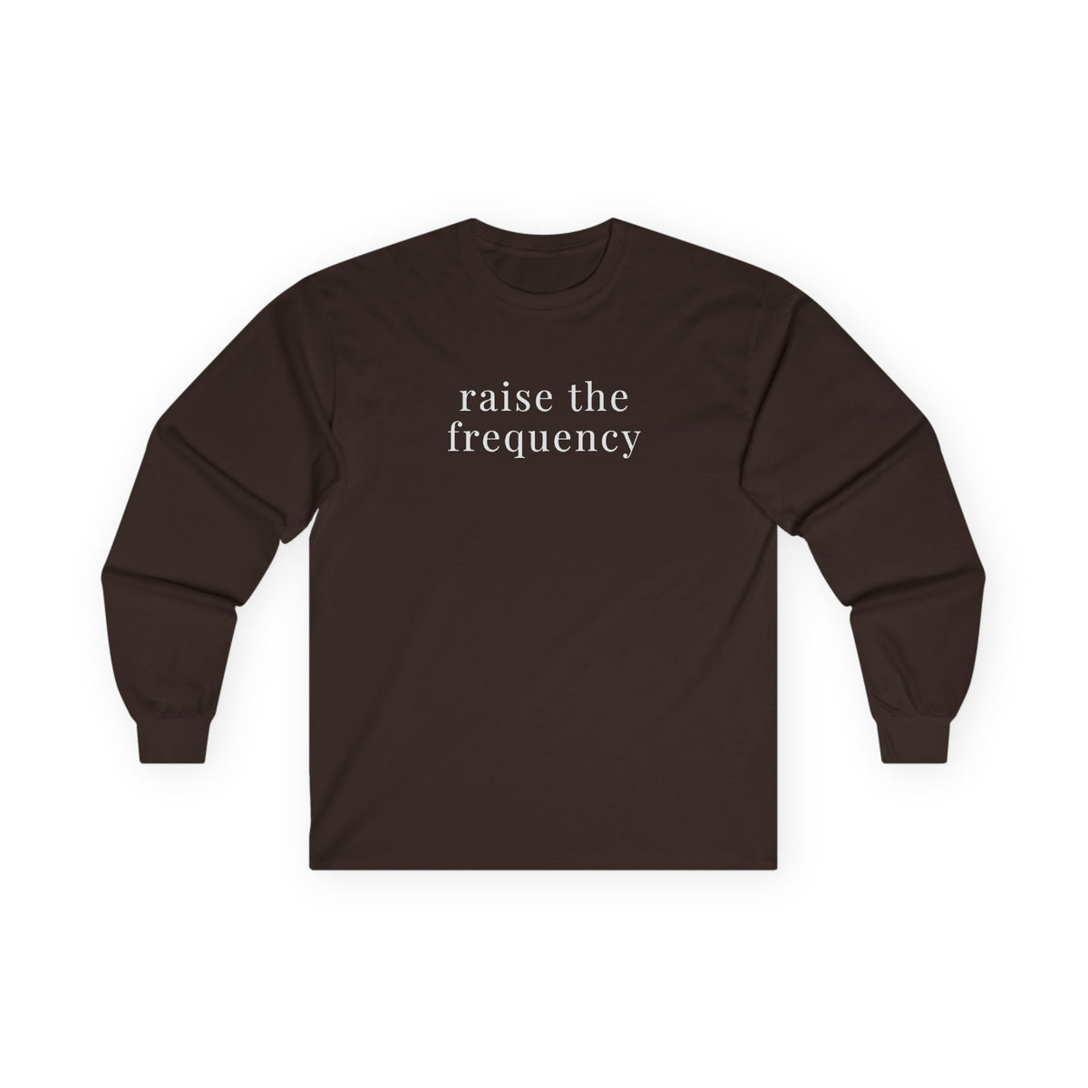 Raise Frequency Long Sleeve Tee Dark Chocolate