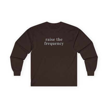 Raise Frequency Long Sleeve Tee Dark Chocolate