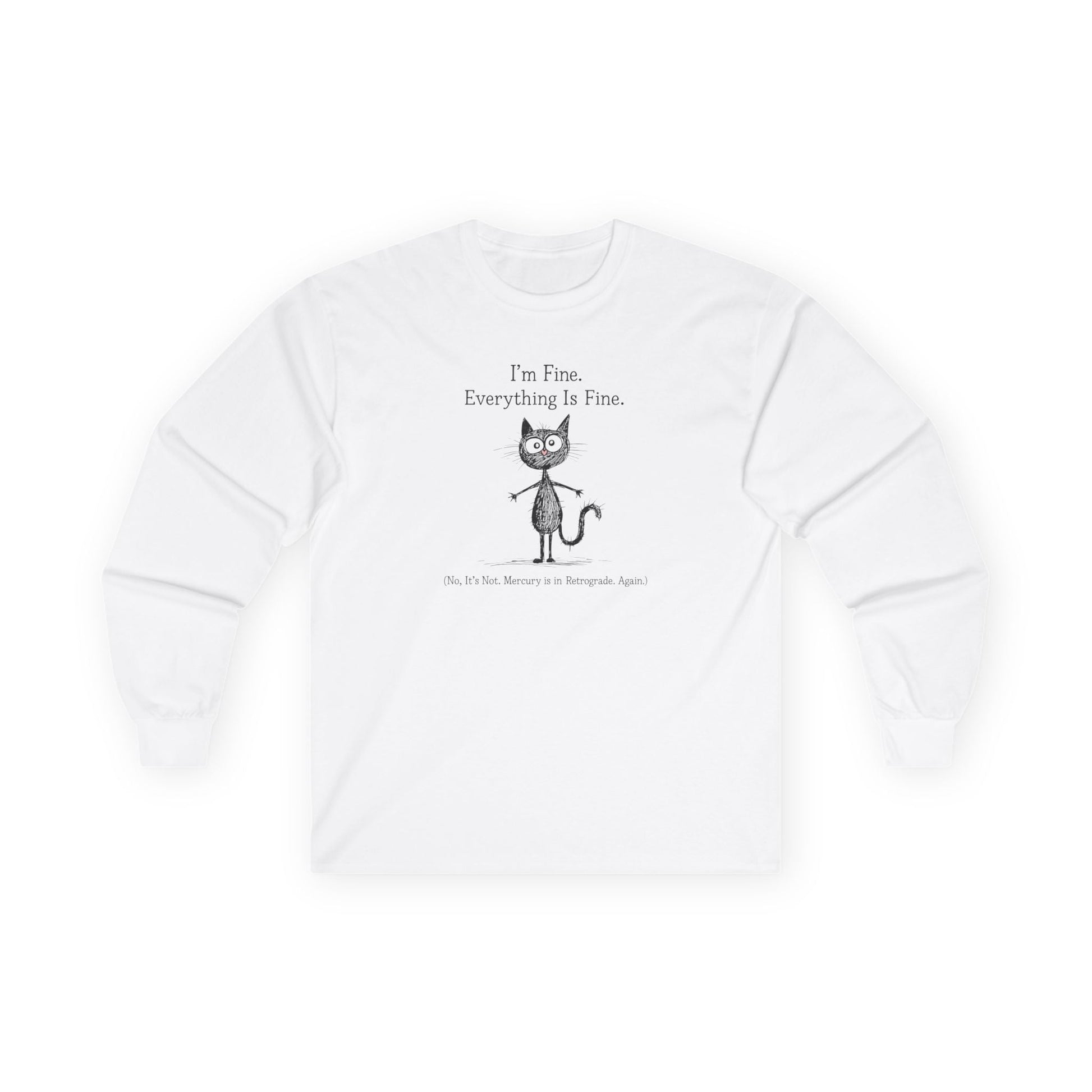 Mercury in Retrograde Long Sleeve Tee White Long-sleeve