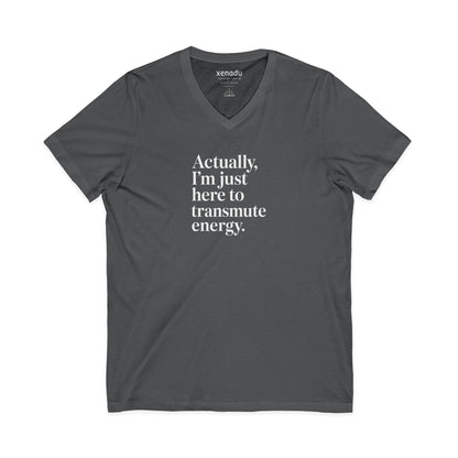 Transmute Energy V-Neck Tee Asphalt V-neck