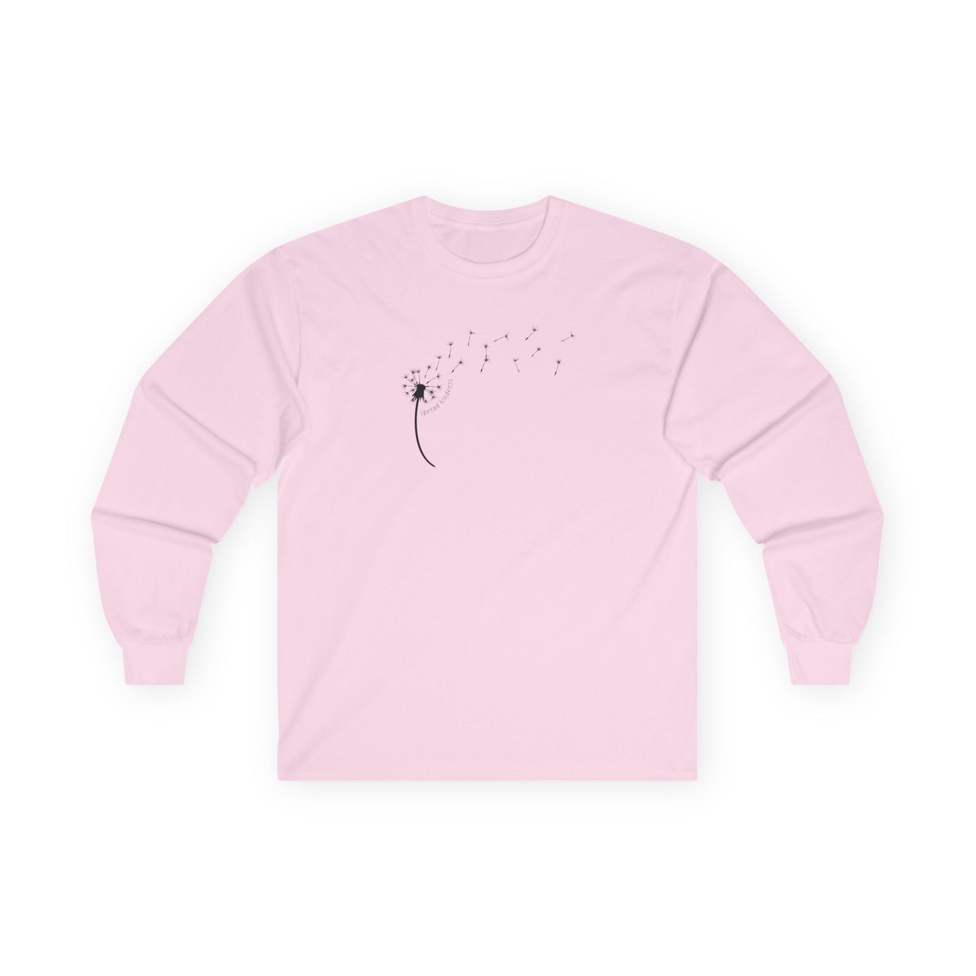 Kindness Dandelion Long Sleeve Tee Light Pink Long-sleeve
