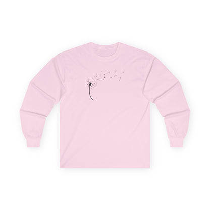 Kindness Dandelion Long Sleeve Tee Light Pink Long-sleeve