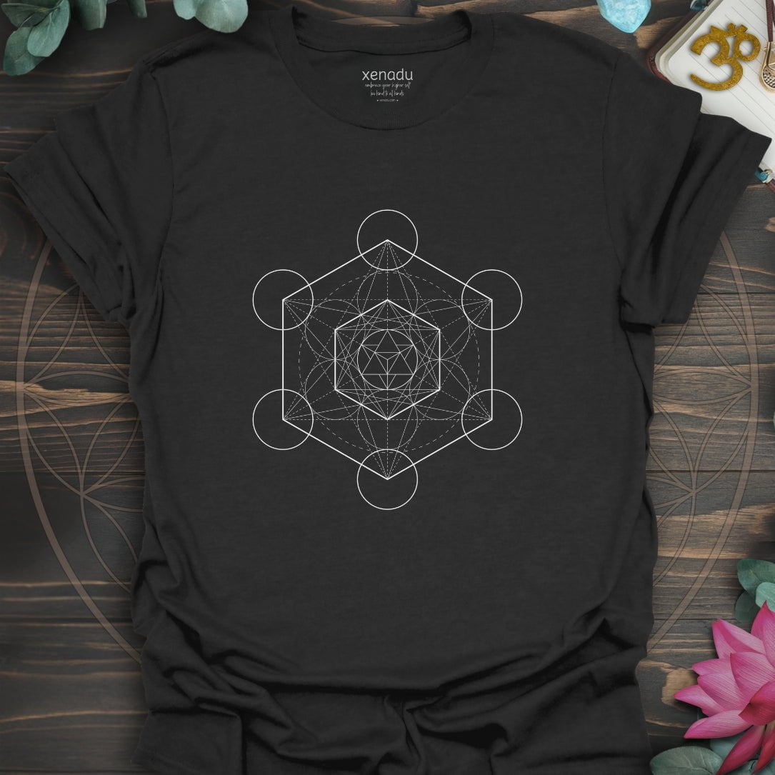 Metatron's Cube Tee Black T-Shirt