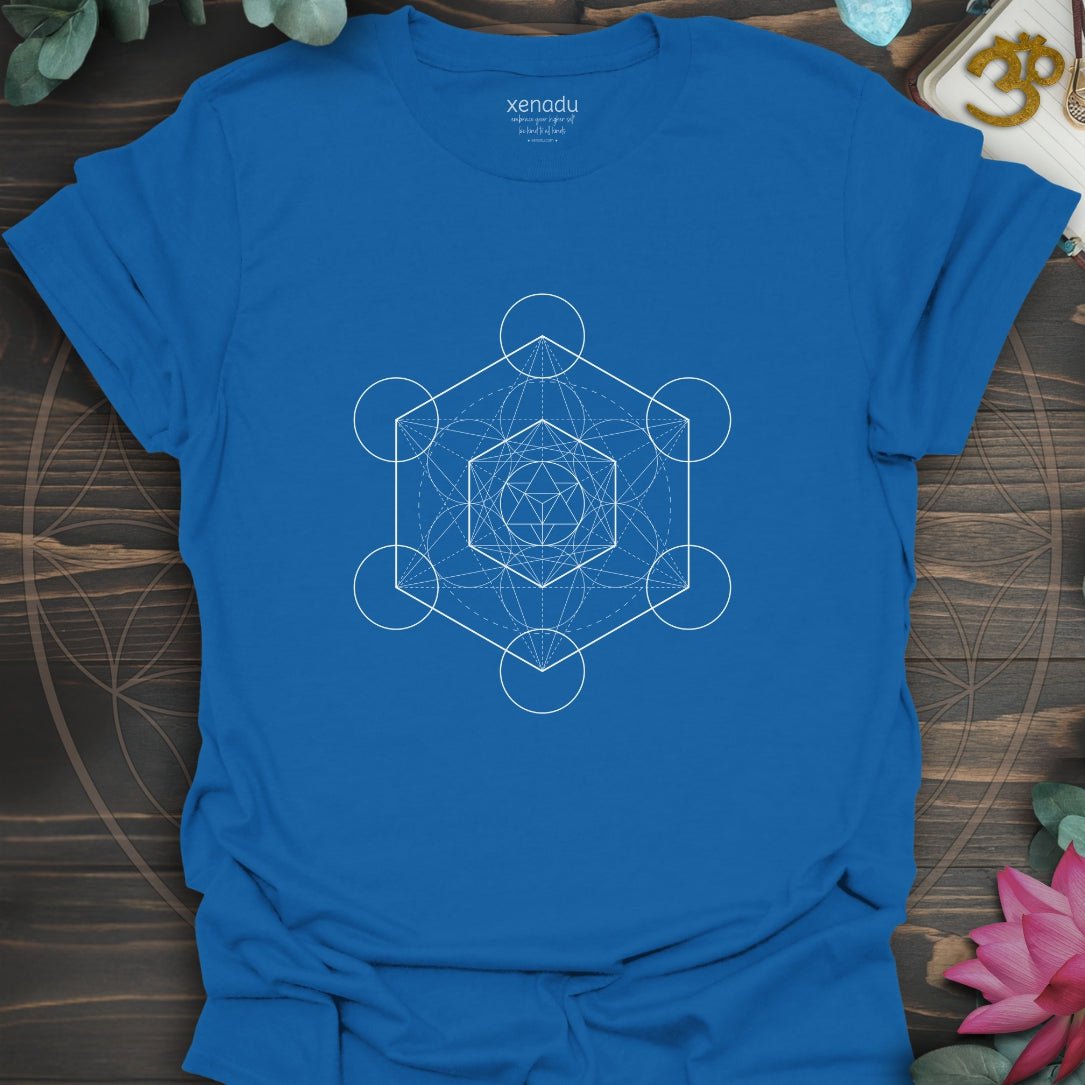 Metatron's Cube Tee Royal Blue T-Shirt