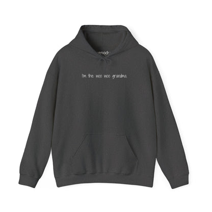 I'm the Woo Woo Grandma Hoodie Dark Heather Grey Hoodie