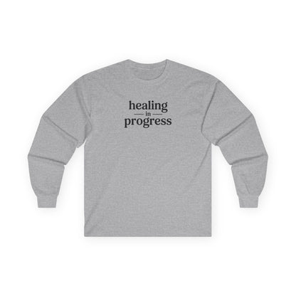 Healing in Progress Long Sleeve Tee Sport Grey Long-sleeve