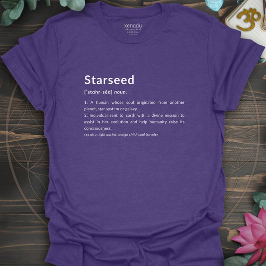 Starseed Definition Tee Heather Purple T-Shirt