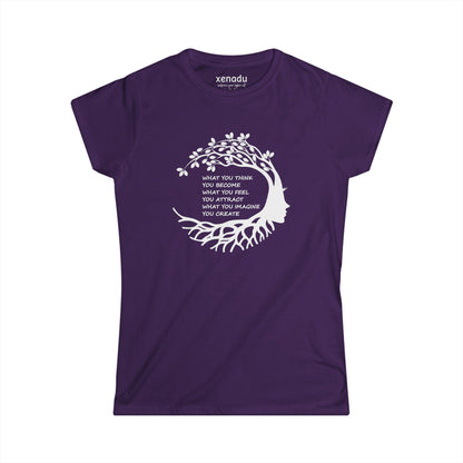 Become Attract Create Women's Tee Purple