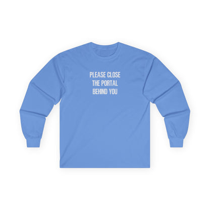 Close The Portal Long Sleeve Tee Carolina Blue