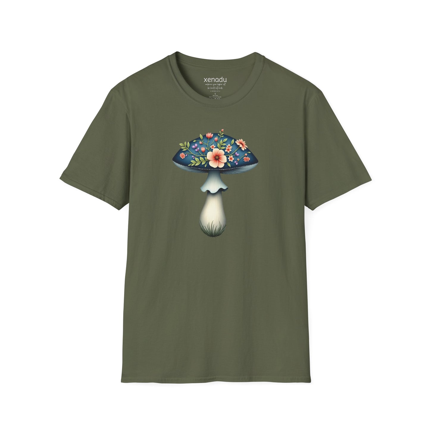 Boho Mushroom Blooms Tee