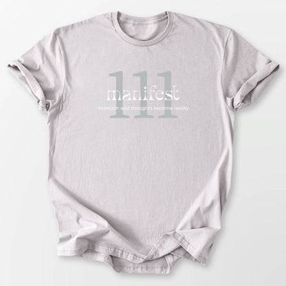 111 Angel Number Tee Ice Grey T-Shirt