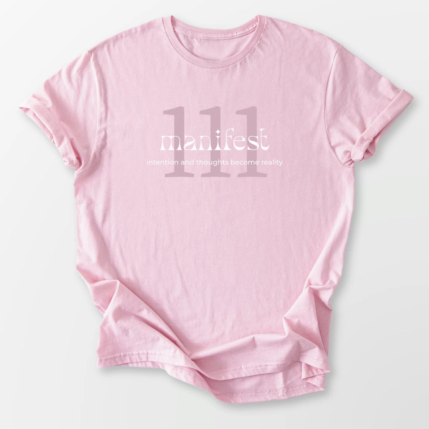 111 Angel Number Tee Light Pink T-Shirt