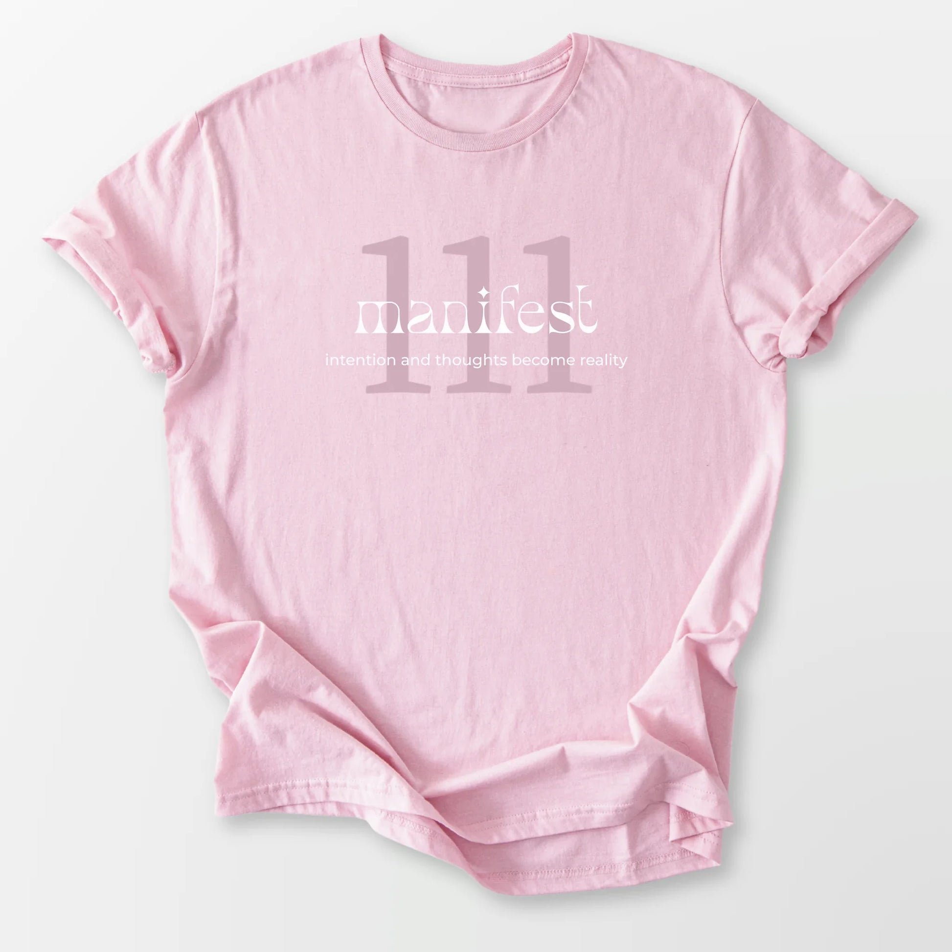 111 Angel Number Tee Light Pink T-Shirt