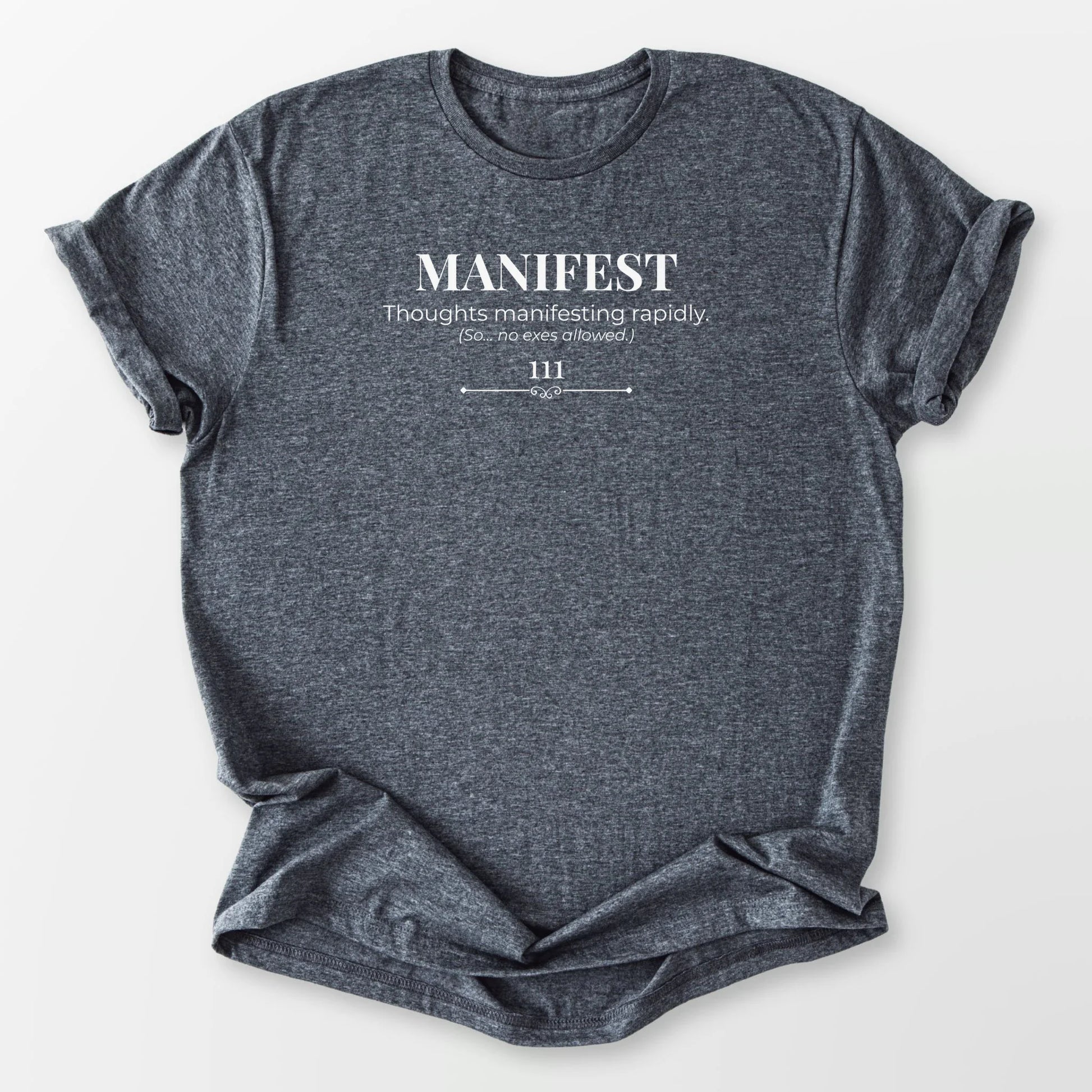 111 Manifest Tee Dark Heather Grey T-Shirt