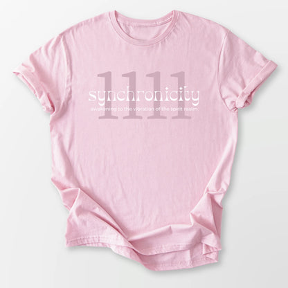 1111 Angel Number Tee Light Pink T-Shirt