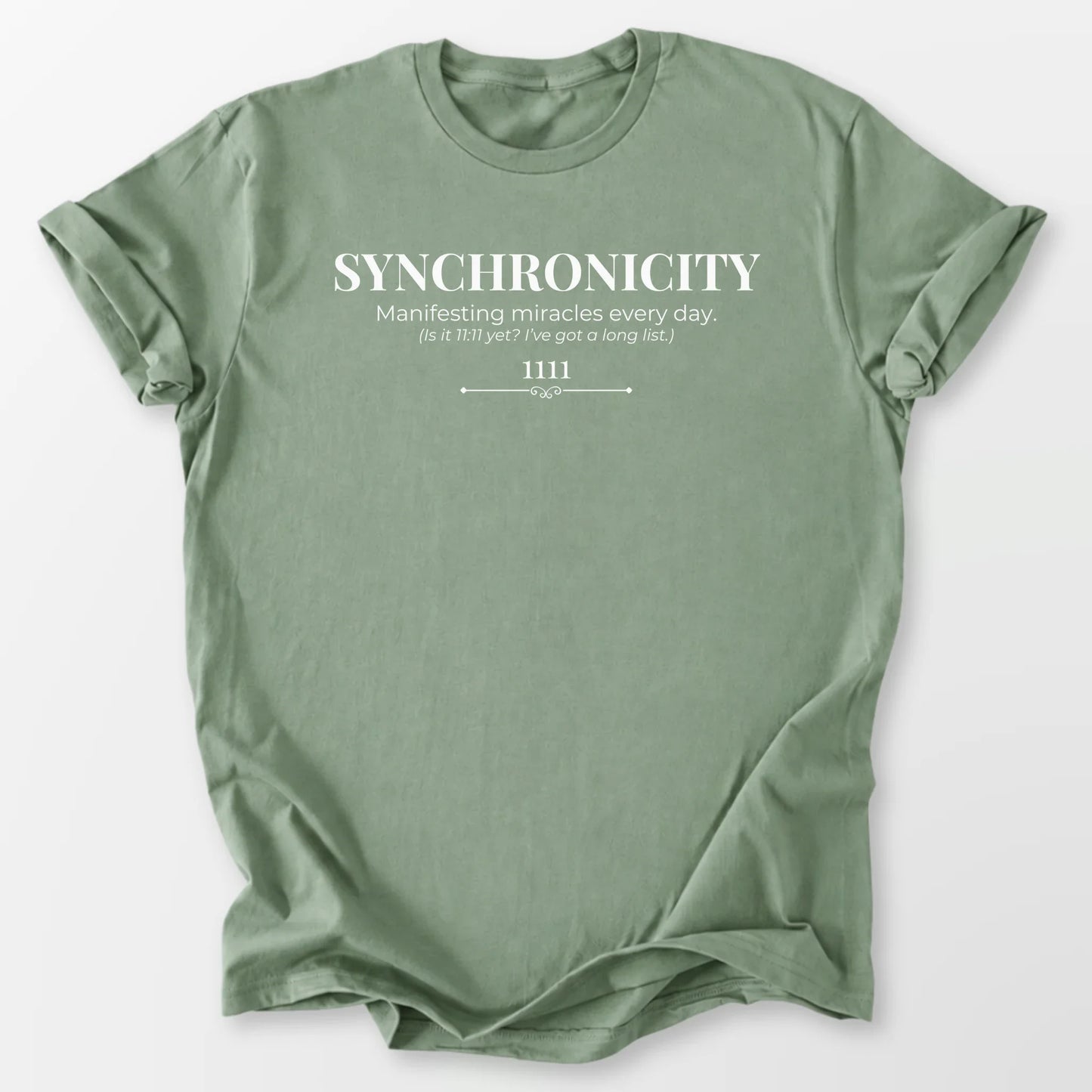1111 Synchronicity Tee Sage T-Shirt