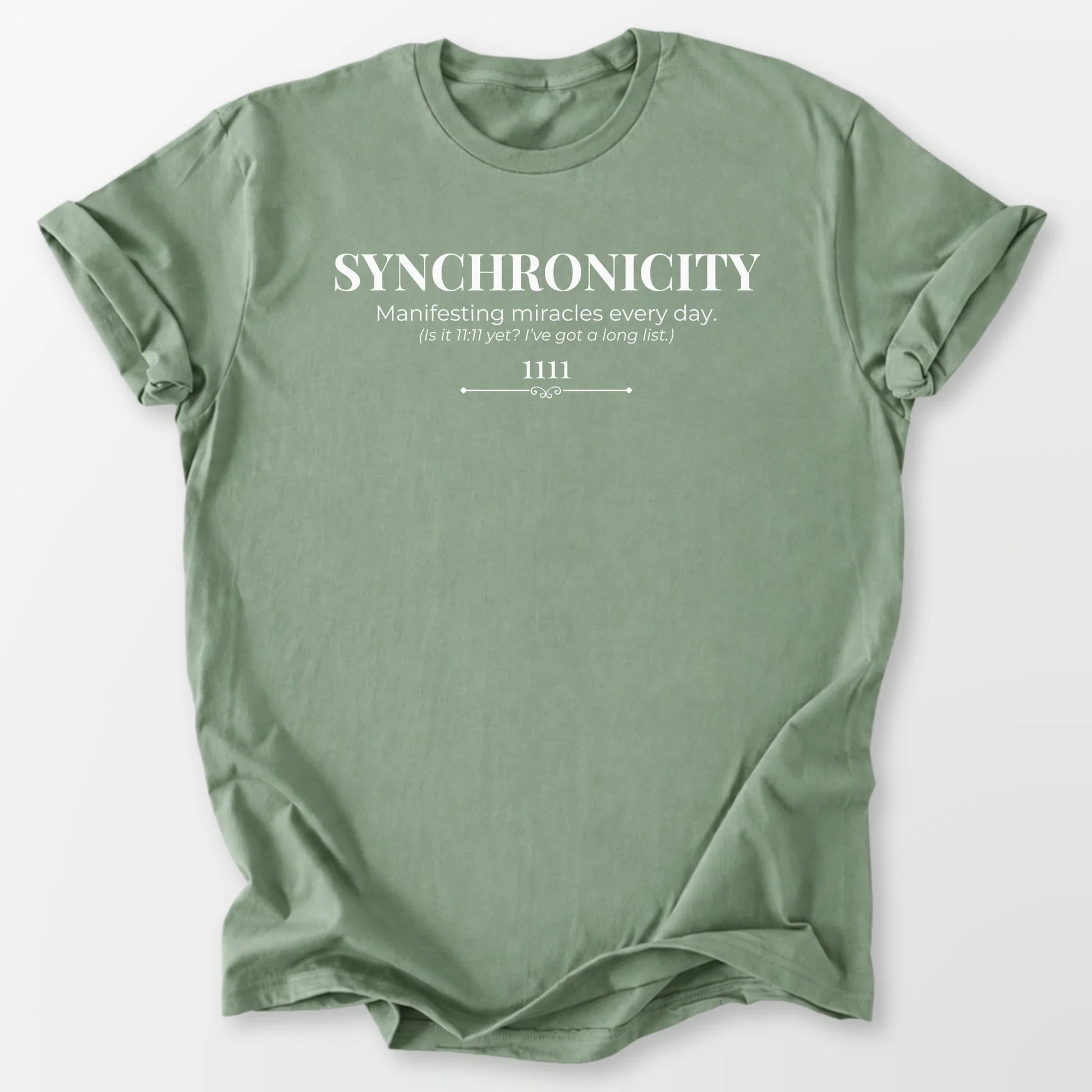 1111 Synchronicity Tee Sage T-Shirt