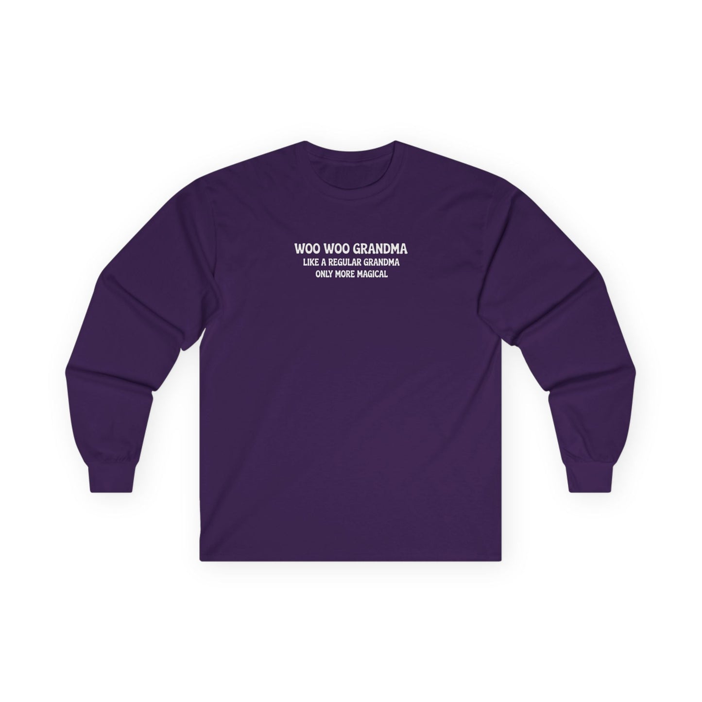 Woo Woo Grandma Long Sleeve Tee Purple Long-sleeve