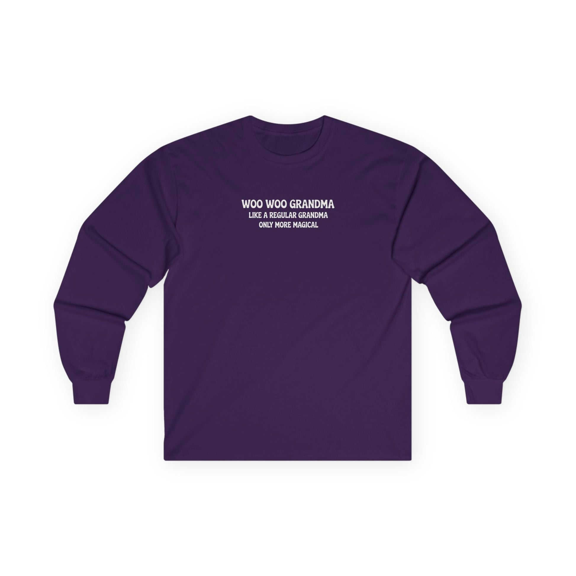 Woo Woo Grandma Long Sleeve Tee Purple Long-sleeve
