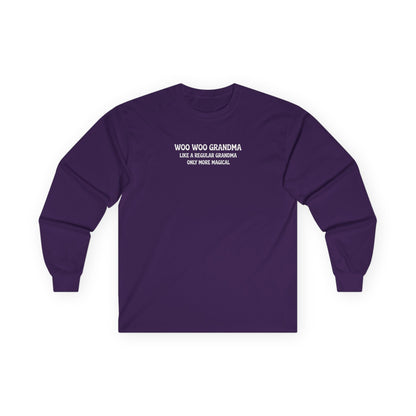 Woo Woo Grandma Long Sleeve Tee Purple Long-sleeve
