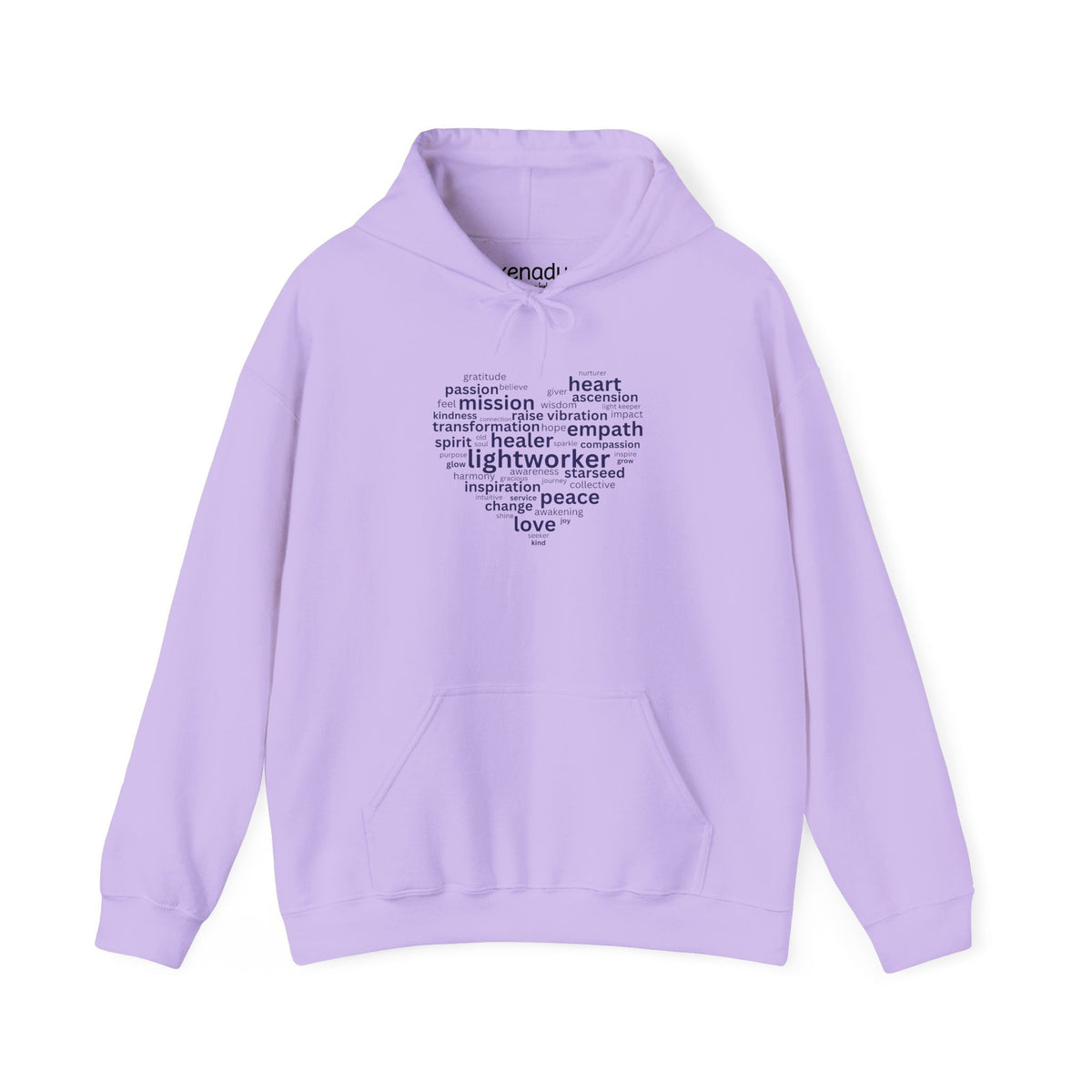 Heart of a Lightworker Hoodie Orchid Hoodie