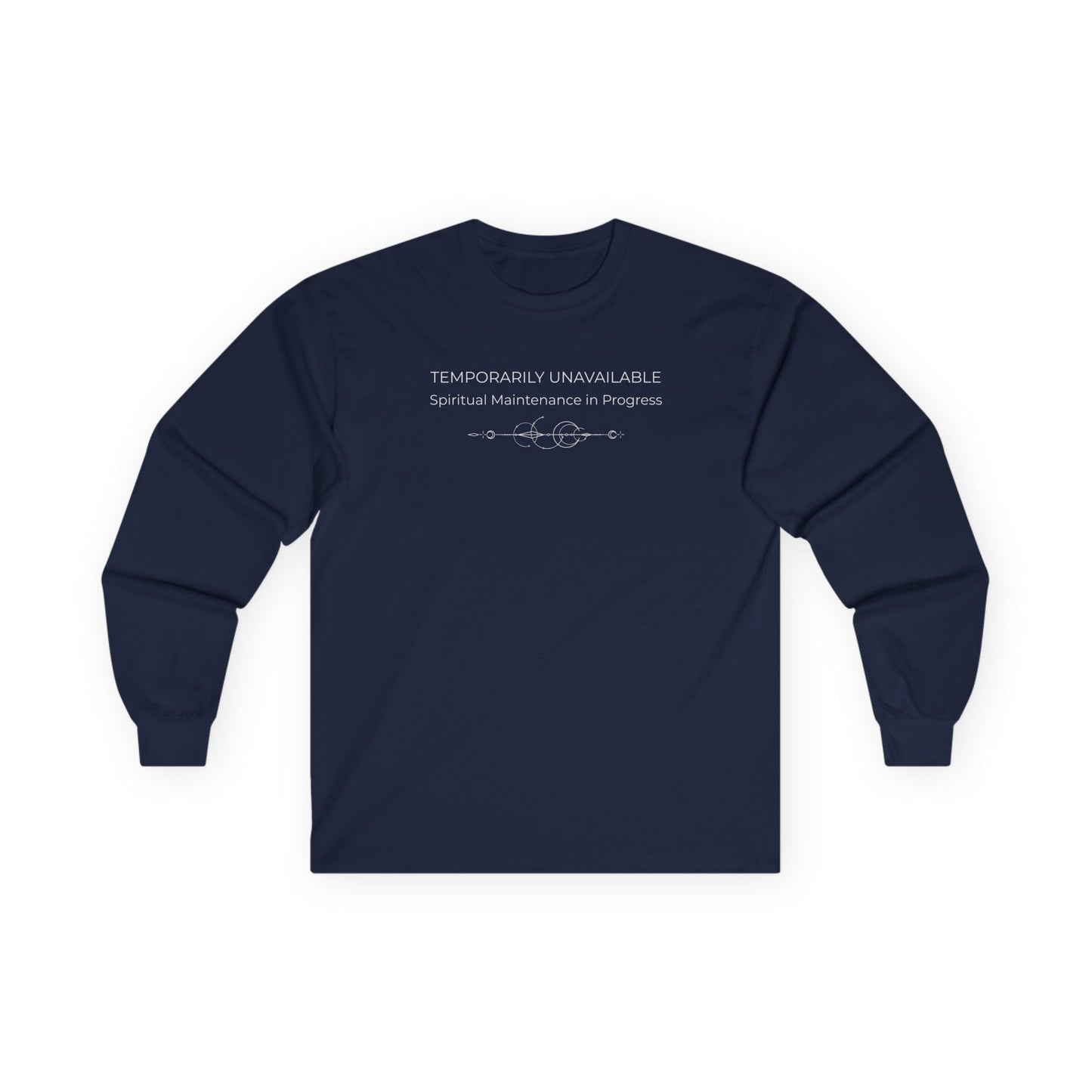 Spiritual Maintenance Long Sleeve Tee Navy Long-sleeve