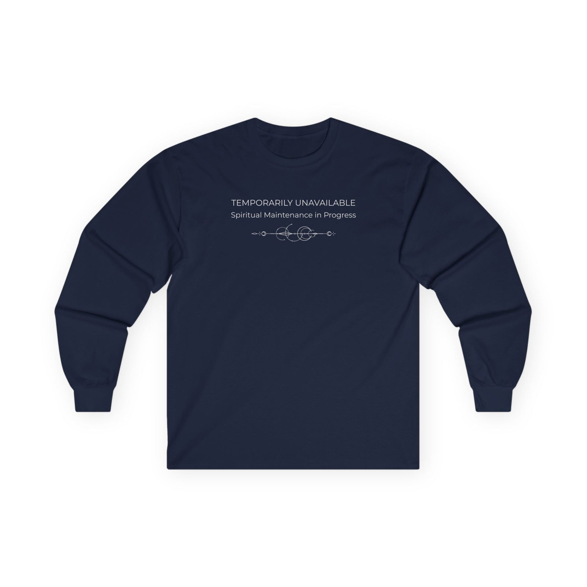 Spiritual Maintenance Long Sleeve Tee Navy Long-sleeve