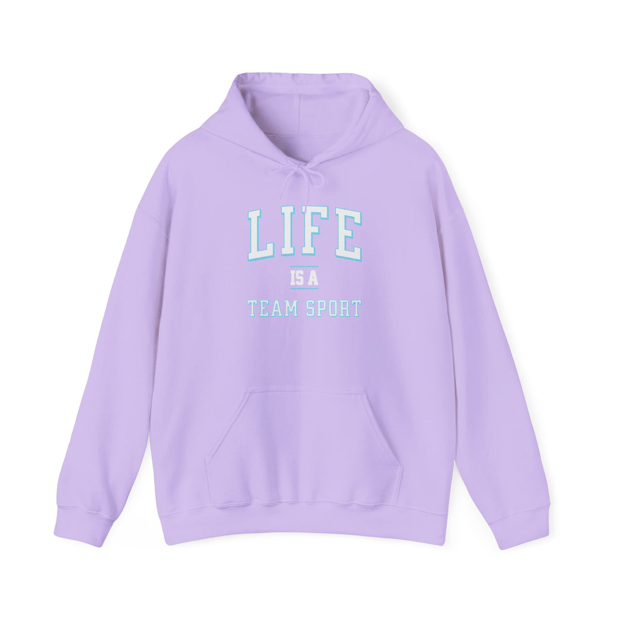Life is a Team Sport Hoodie Orchid