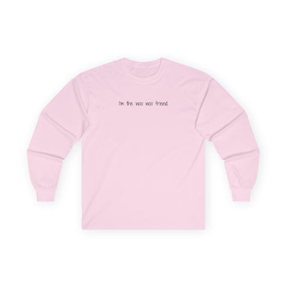 I'm the Woo Woo Friend Long Sleeve Tee Light Pink Long-sleeve