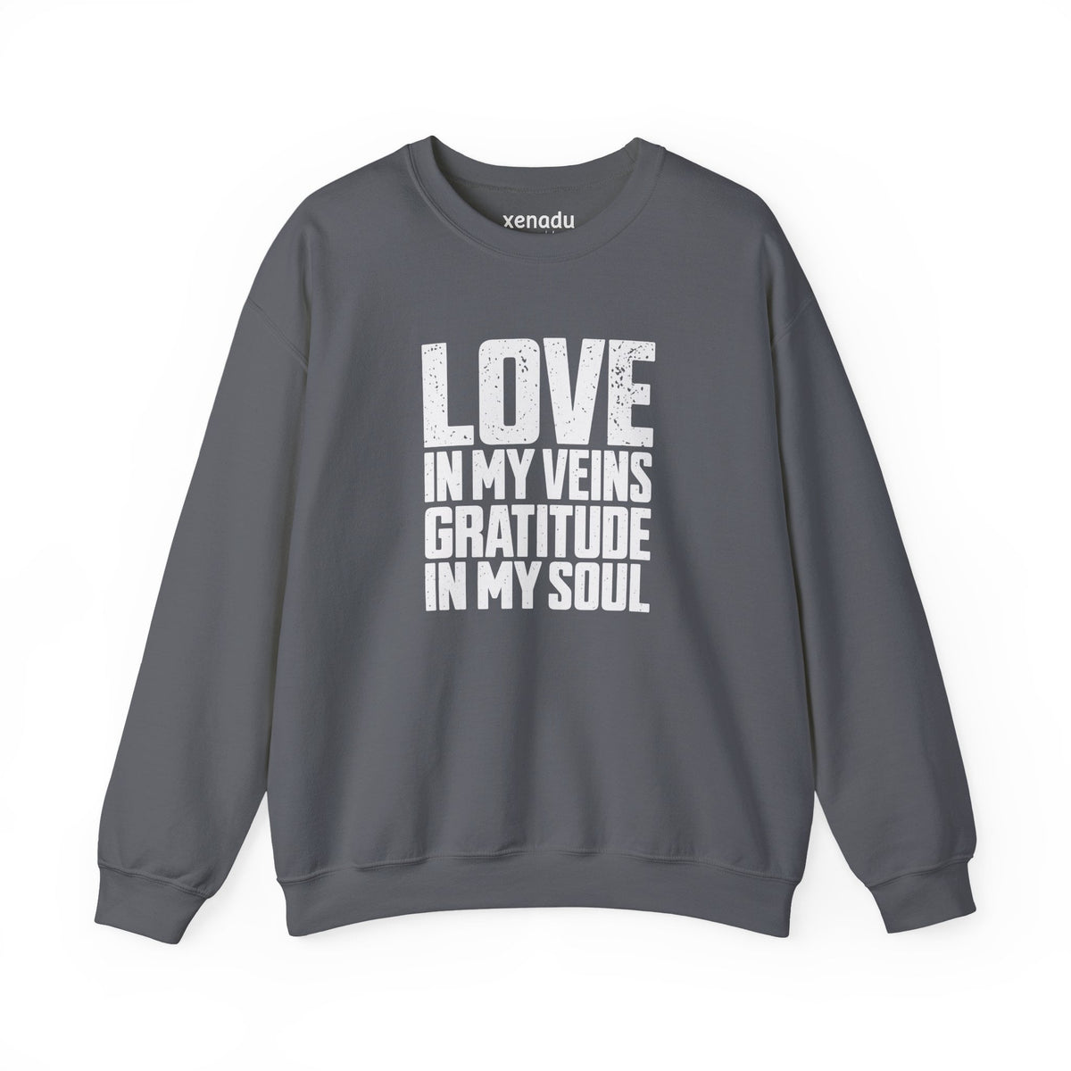 Love In My Veins Sweatshirt Charcoal Sweatshirt