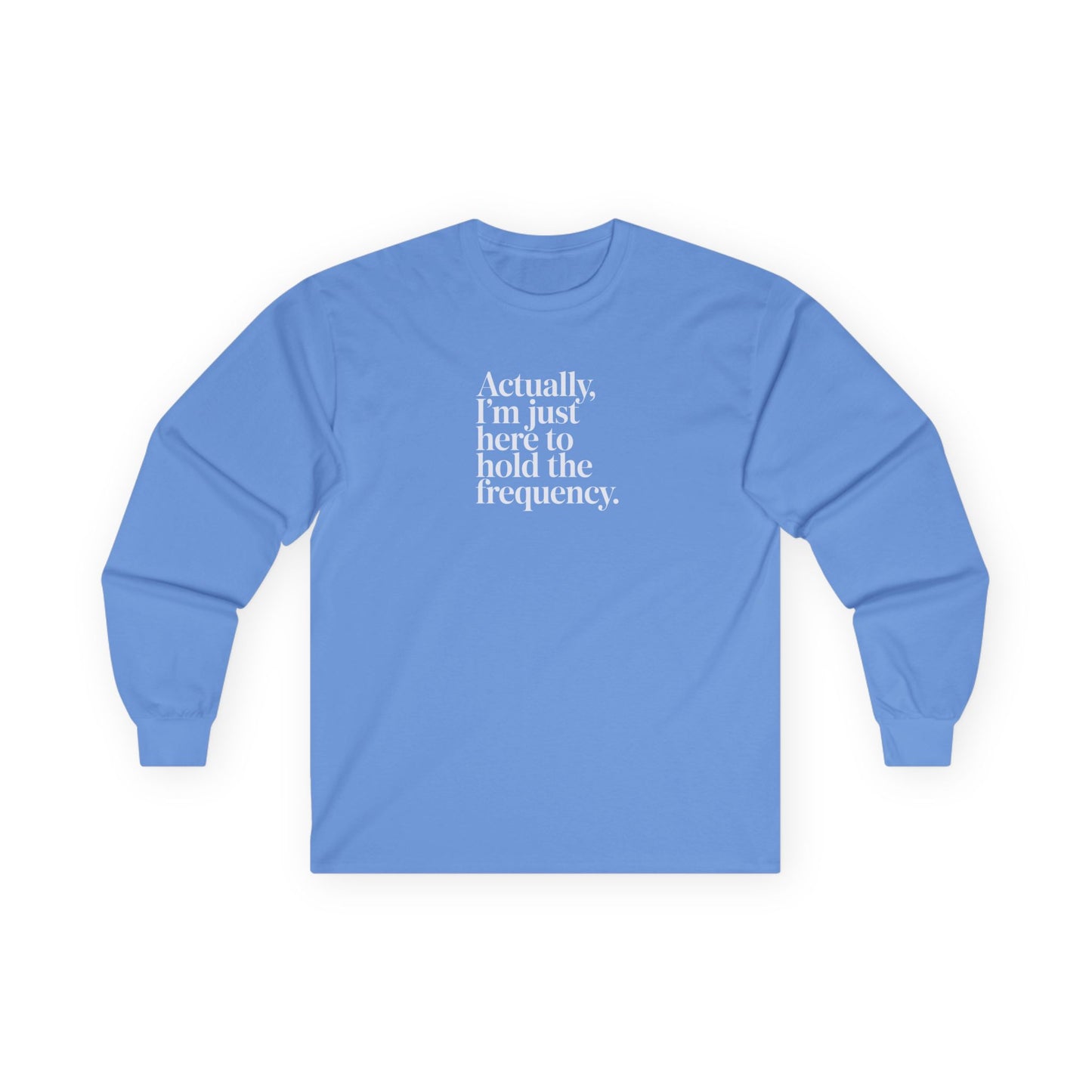 Hold the Frequency Long Sleeve Tee Carolina Blue Long-sleeve