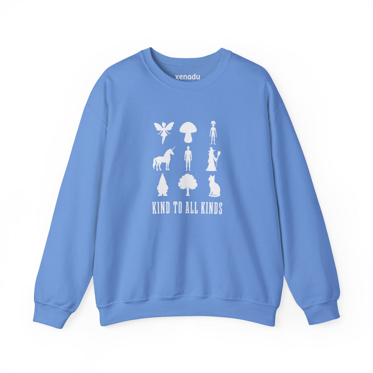 I'm Kind To All Kinds Sweatshirt Carolina Blue