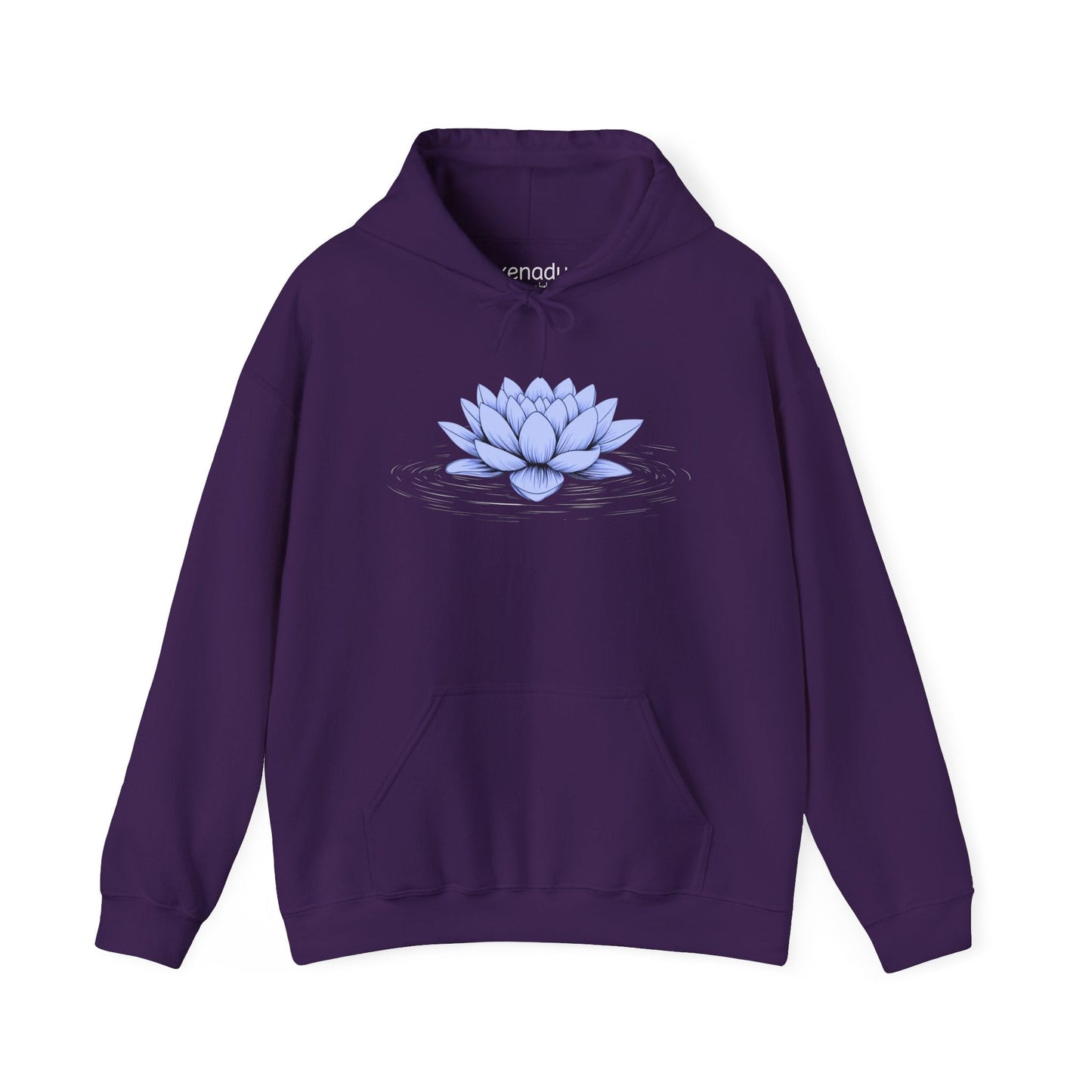 Floating Blue Lotus Hoodie Purple Hoodie