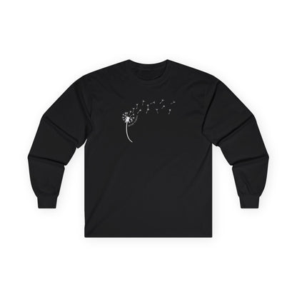 Kindness Dandelion Long Sleeve Tee Black Long-sleeve