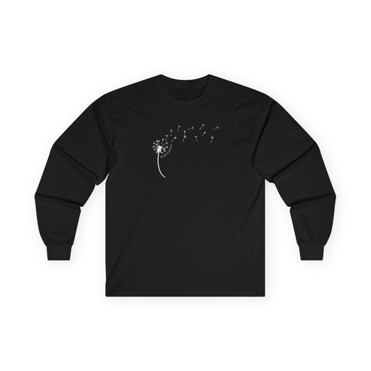 Kindness Dandelion Long Sleeve Tee Black Long-sleeve