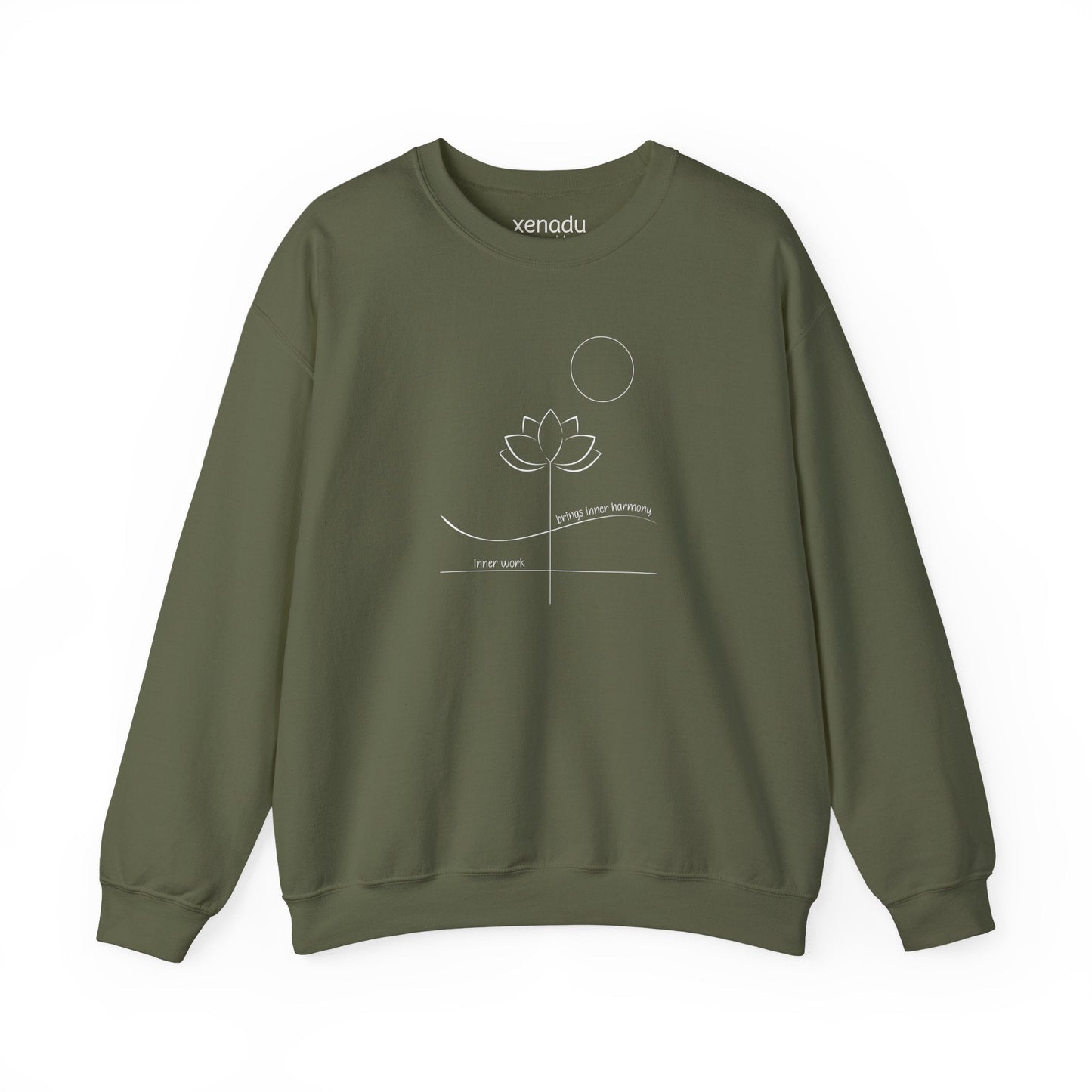 Inner Work Inner Harmony Sweatshirt Military Green Sweatshirt