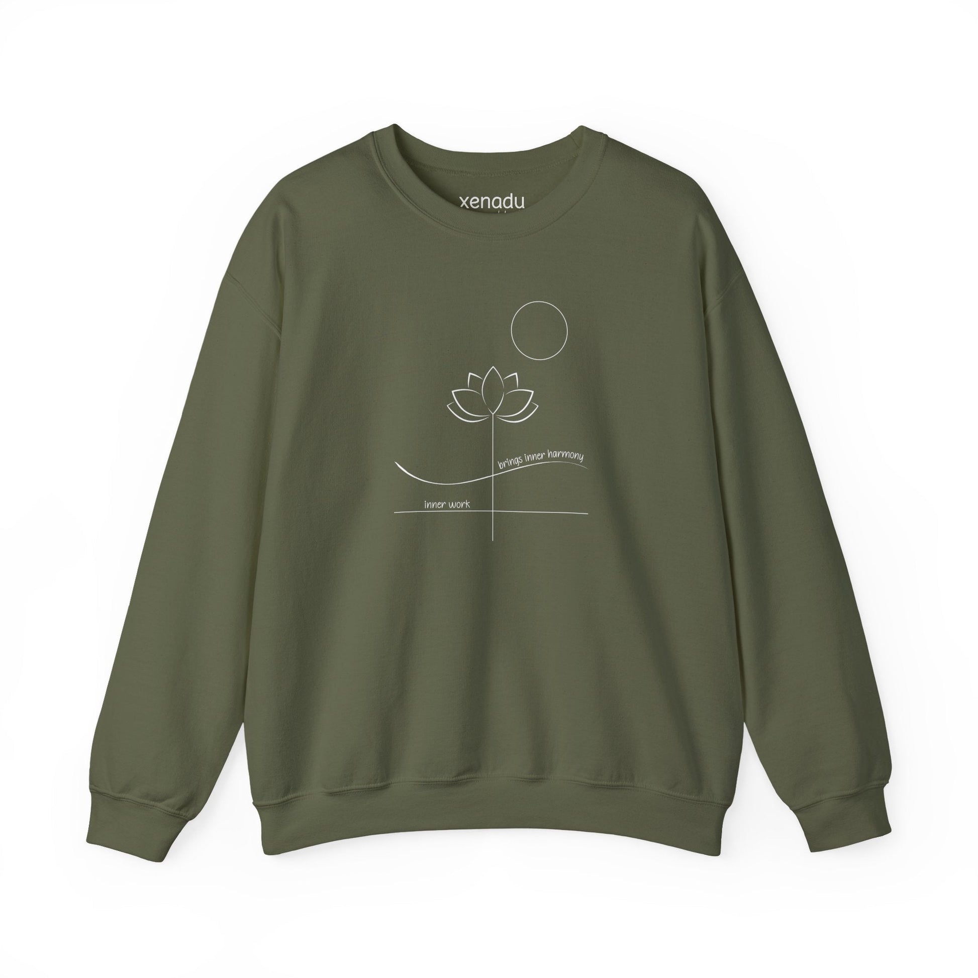 Inner Work Inner Harmony Sweatshirt Military Green Sweatshirt