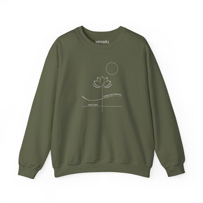 Inner Work Inner Harmony Sweatshirt Military Green Sweatshirt