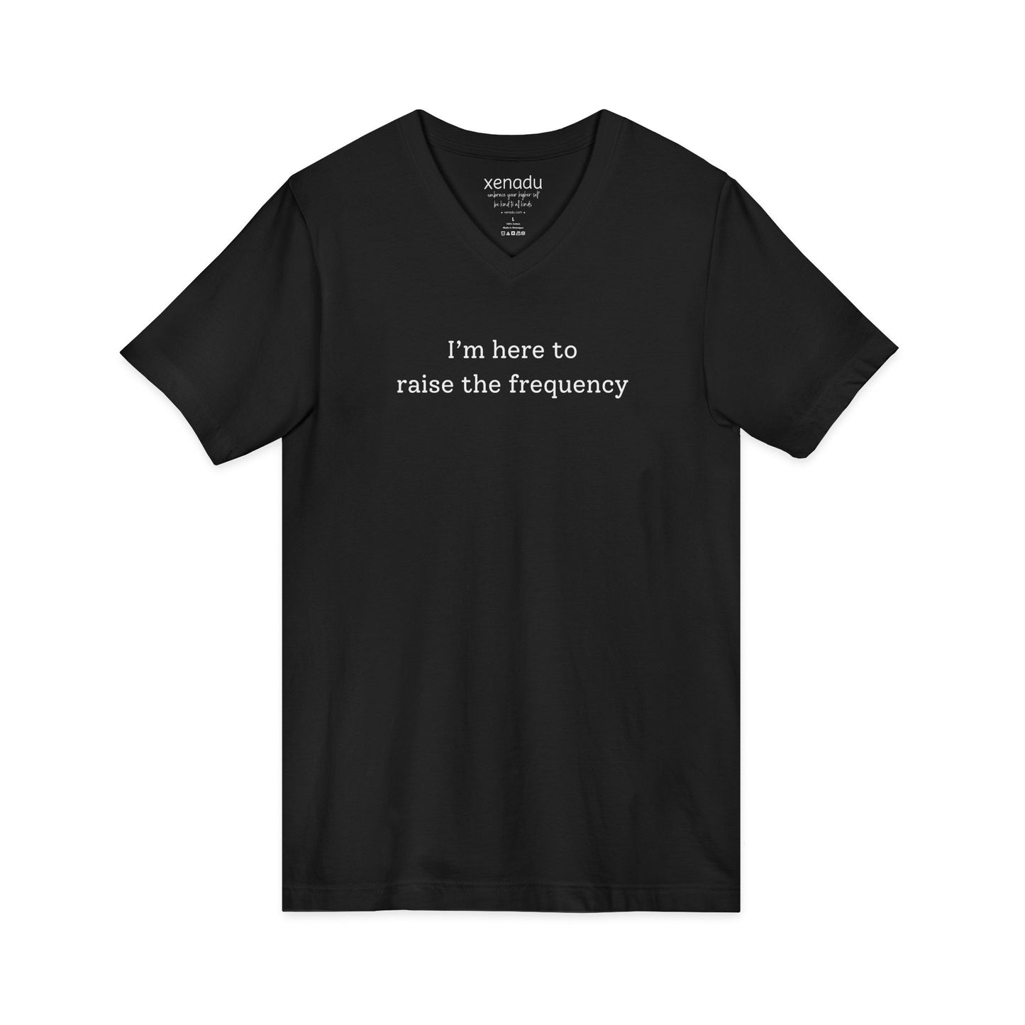 Here to Raise the Frequency V-Neck Tee V-neck