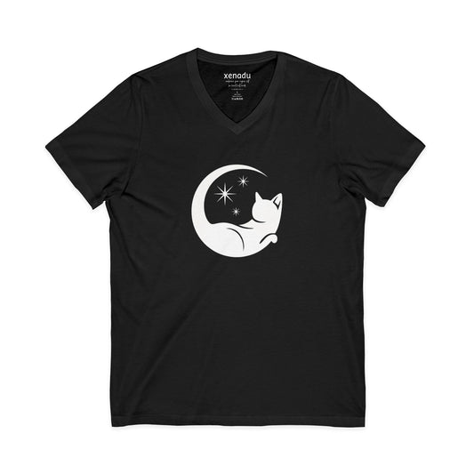Familiar Energy V-Neck Tee Black V-neck