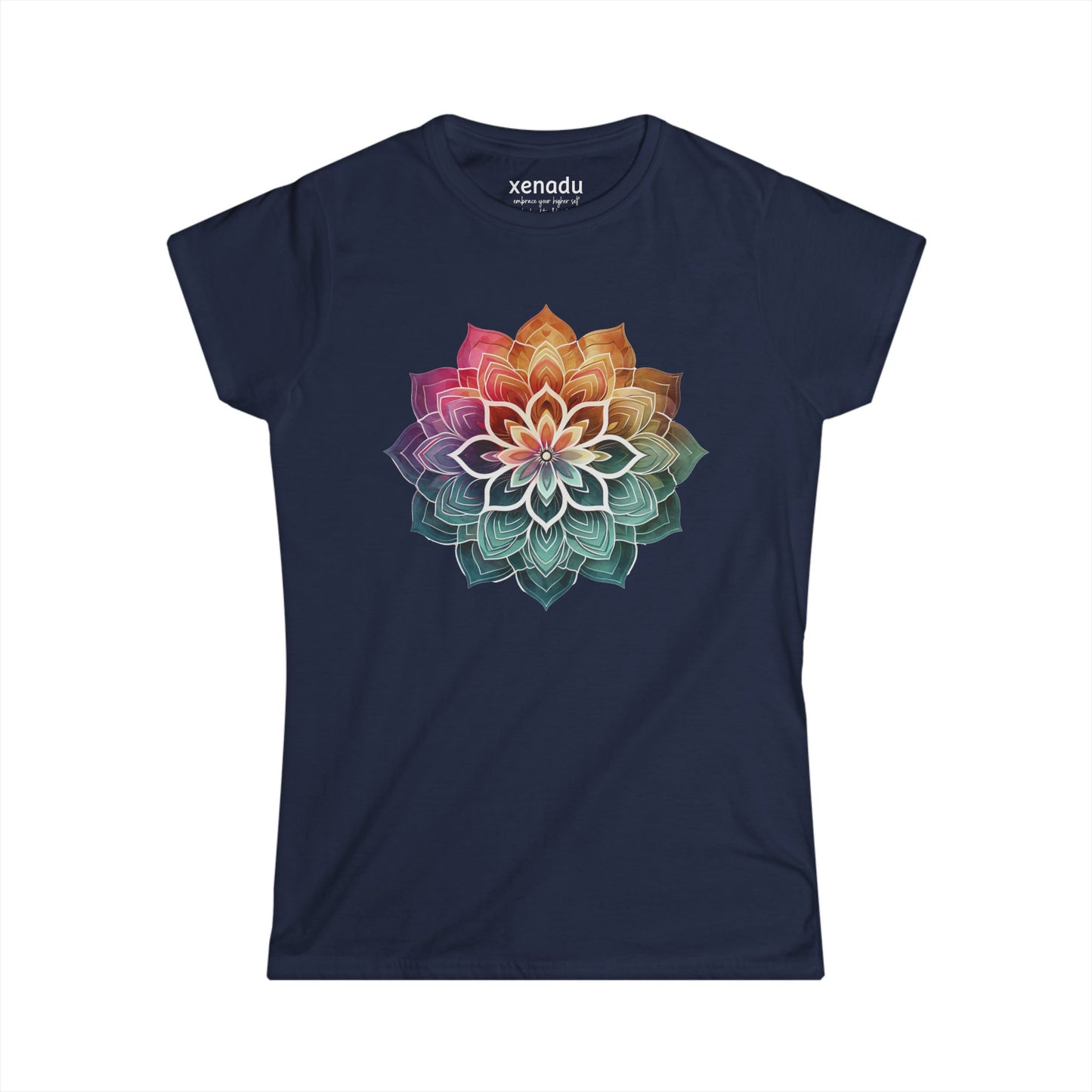 Boho Mandala Women's Tee Navy
