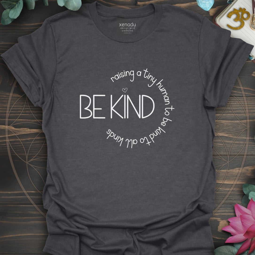 Raising A Tiny Human Tee Dark Heather Grey T-Shirt